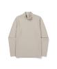 SNOWPEAK APPAREL Ribbed Women'S Mock Neck Long Sleeve T-Shirt (S26Fwftl33) Light Beige