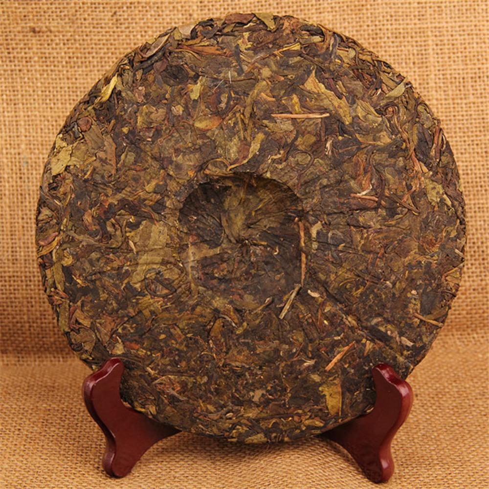 Organic Puer Tea Cake 357g China Raw Pu erh Handmade Fermented Leaf