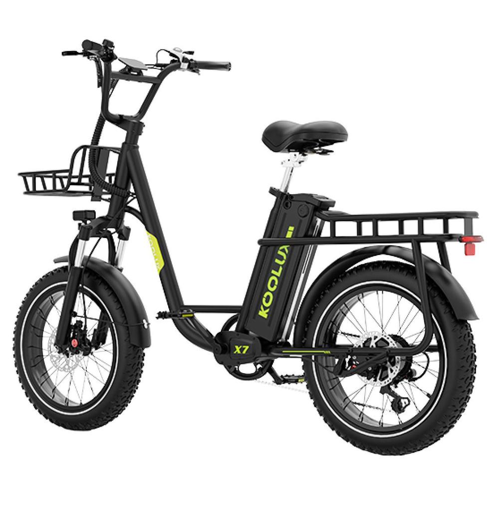 Bicicletta Elettrica Fat Tire KOOLUX X7 E-Bike per Pendolarismo Urbano Carico Massimo 150KG 48V25AH Ruote da 20 Pollici Off-Road Autonomia 80KM-120KM Bicicletta Elettrica 750W