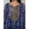 Middle East Saudi Arabia Mesh Embroidery Robe Dress Women Arabic Women Robe Jalabiya