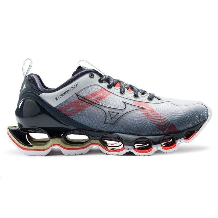 Mizuno Pro Comfortable Fabric Synthetic Leather Non-Slip Wear-Resistant Breathable Low-Top Running Shoes Women Sneaker Gray Red J1GD210029
