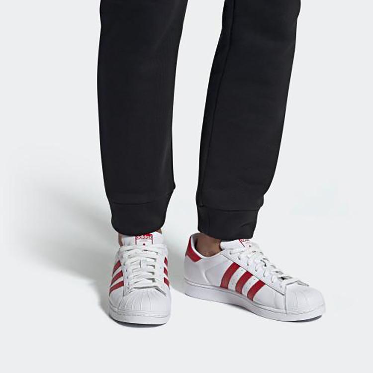 adidas Superstar 'White Scarlet' BD7420