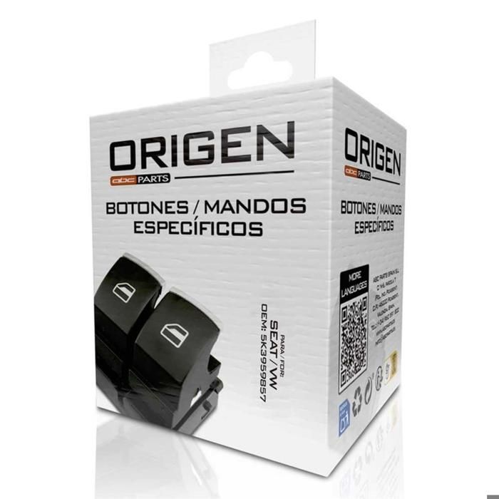 Origen bouton de lève-vitre électrique de remplacement pour seat/vw n° de réf. oem : 5k3959857