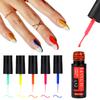A Full Set Of Elastic Brushed Glue, Nail Art Fluorescent Pull Line Hook Glue, Painted Diy Manicure Phototherapy Nail Polish Glue