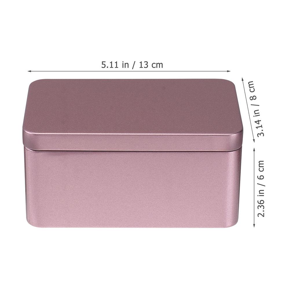 2 Stück Teeaufbewahrungsbox Organizer Halter Weißblech Süßigkeitenbehälter Pfefferminzbonbons Metalldose Rechteckig Reise