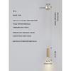 Bedroom Bedside Pendant Light, Modern Minimalist Cylindrical Minimalist Electroplated Long Line Pendant Light