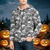 Men's Casual Loose Fit Printed Hoodie with Pocket and