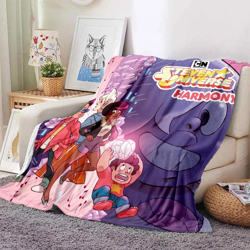 Soft Warm Anime Curly Hair Steven Universe Living Room Sofa Cover Carpet for Beds Decoration and Picnic Blanket for Kids