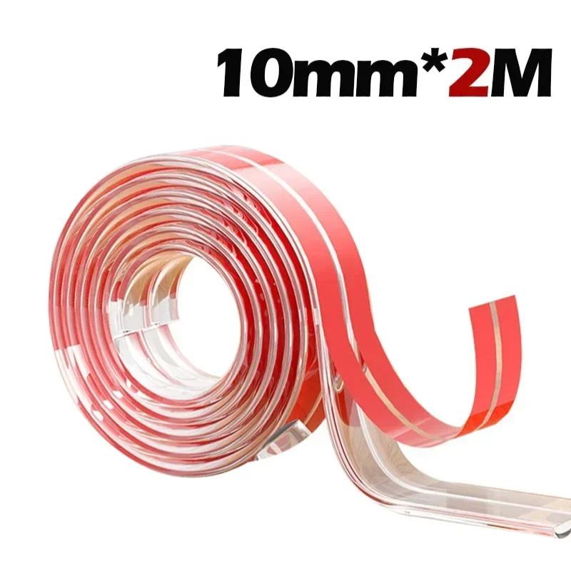 1/2/ Table Edge Guard Furniture Corner Protector Strip Self Adhesive Transparent Kids Collision Proof Soft Bumper Baby Safety