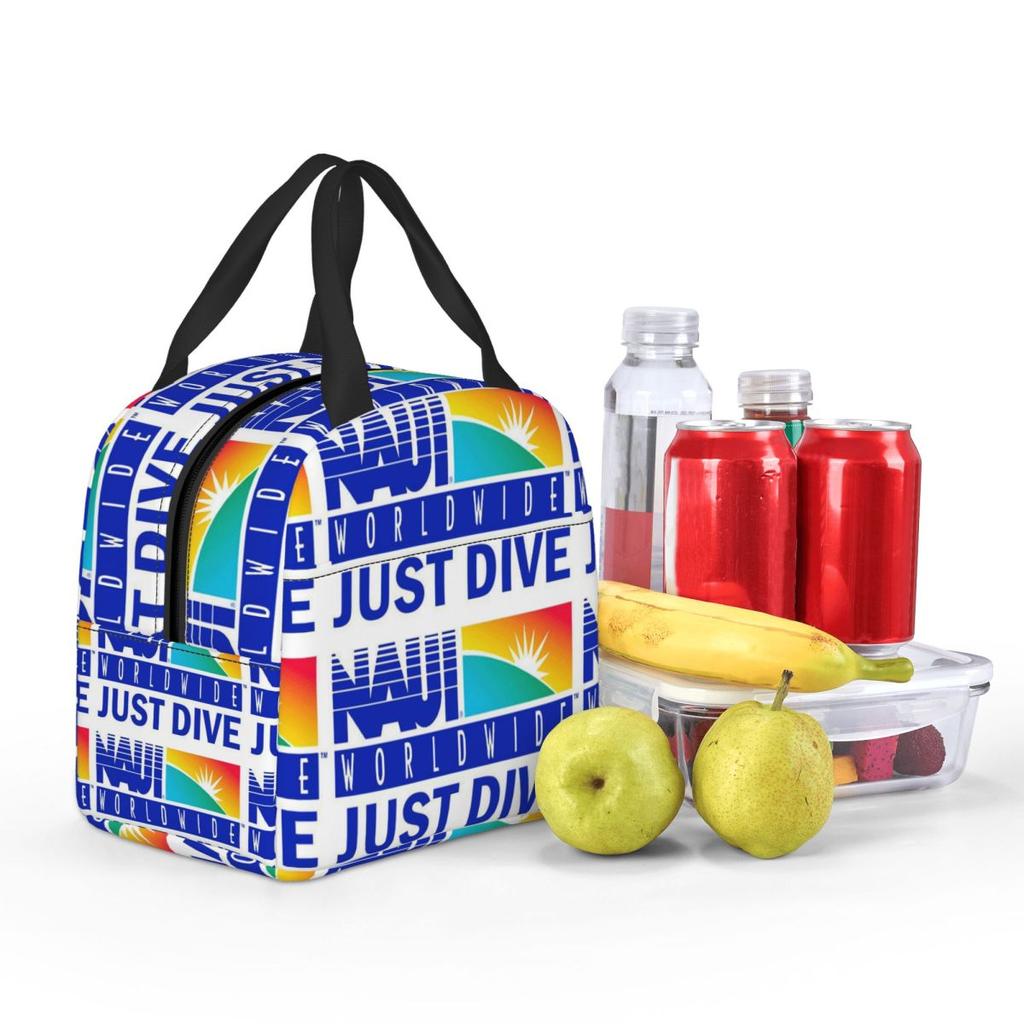 NAUI The Difinition Of Diving Insulated Lunch Bag for Women Office Cooler Thermal Food Box Tote Portable Lunch Boxes Container