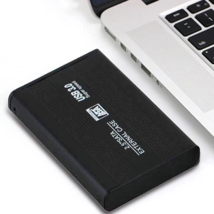 Boîtier de disque dur externe - YWEI - DP04399 - USB 3.0 - 2,5 pouces - Noir