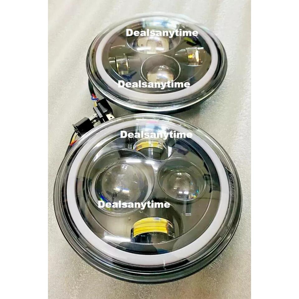 Suzuki Samurai SJ410 SJ413 LED Headlight DRL Hi/Lo Beam 7" Inch (Pair) |Fit For
