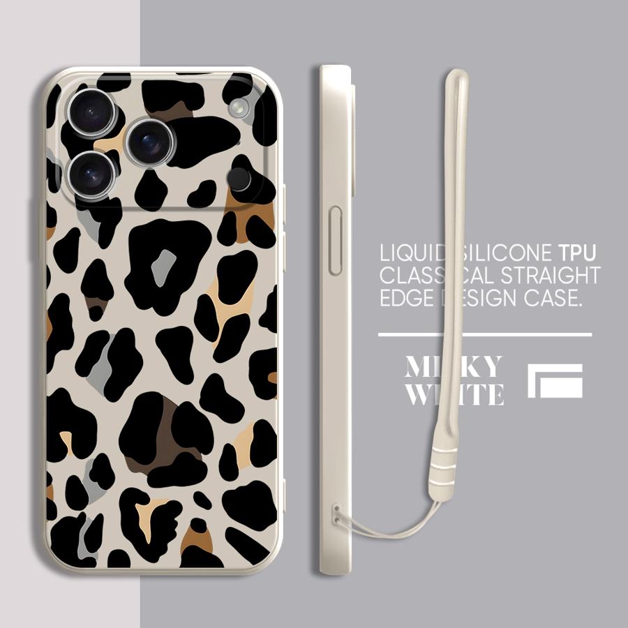 Phone Cover Case for Apple iPhone 17 Pro Max 12 Plus 16 11 XS XR 7 8 Air 15 13 Mini Leopard Art