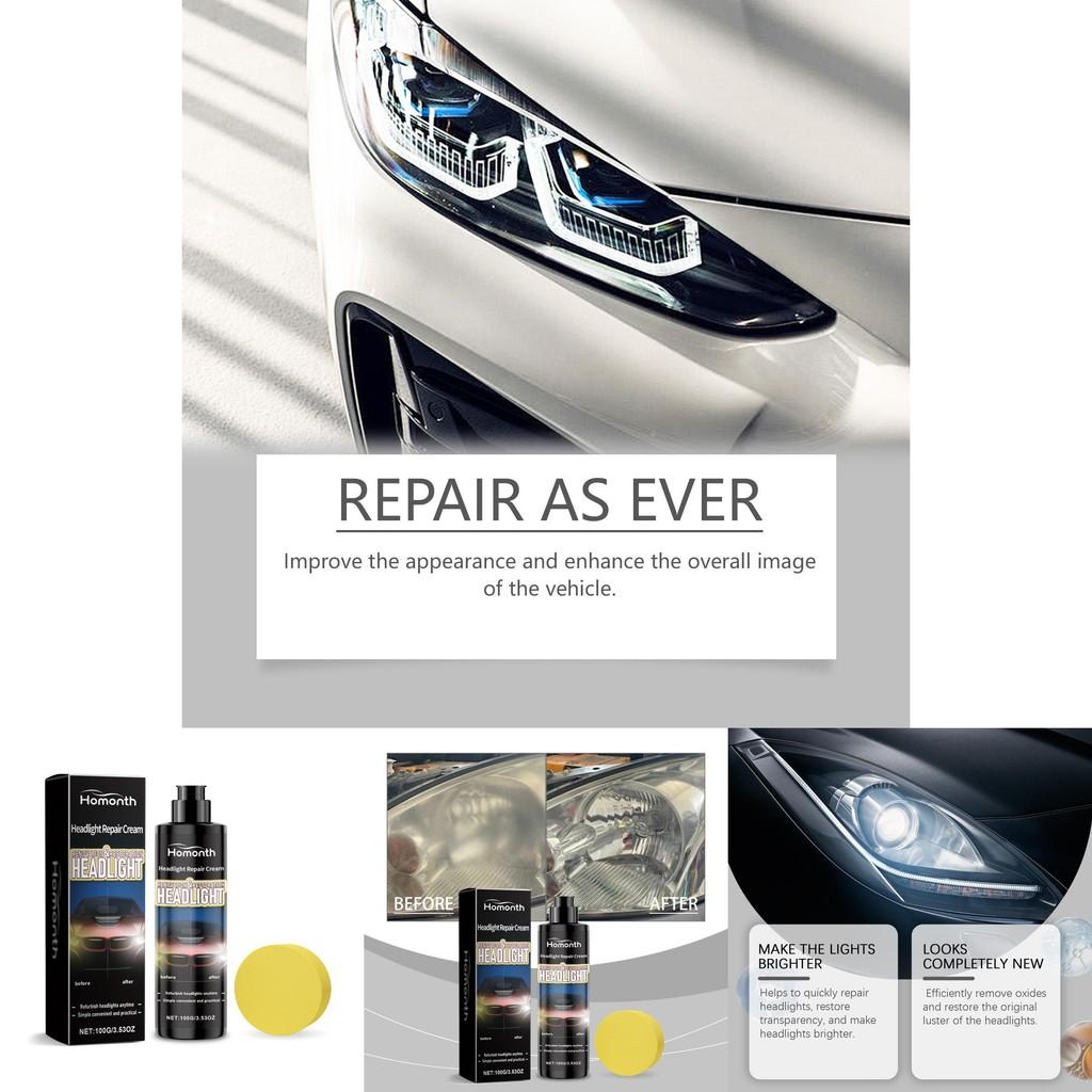 Homonth Автомобільна паста для ремонту фар Для ефективного відновлення подряпин і потертостей