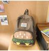 Schoolbag Backpack Girl Internet Celebrity 1011 New Cute Cartoon Student Small Backpack Sweet Wind Campus Burger Small Schoolbag