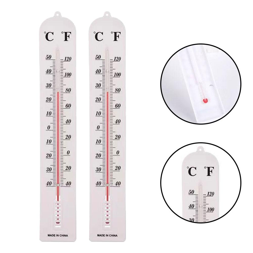 2PCS Thermometer -40 To 120 F Printed Scale -40 To 50 C Garden D Cor Fahrenheit Readings For Garden Greenhouse