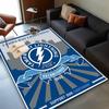 Tampa Lightning Logo Area Rug Suitable for Indoor And Outdoor,Carpets for Kitchens, Homes, Offices, Living Rooms,Home Decor,Christmas Gift