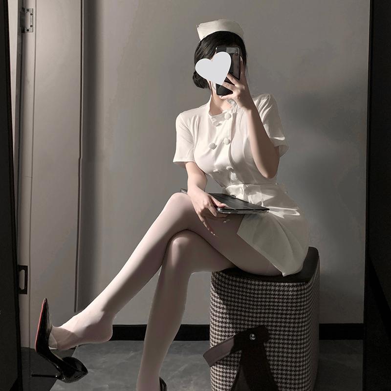 Japanese Lolita Women Sexy Lingerie Erotic Nurse Doctor Uniform Adult Sex White Dress Halloween Cosplay Girls Nightdress Costume
