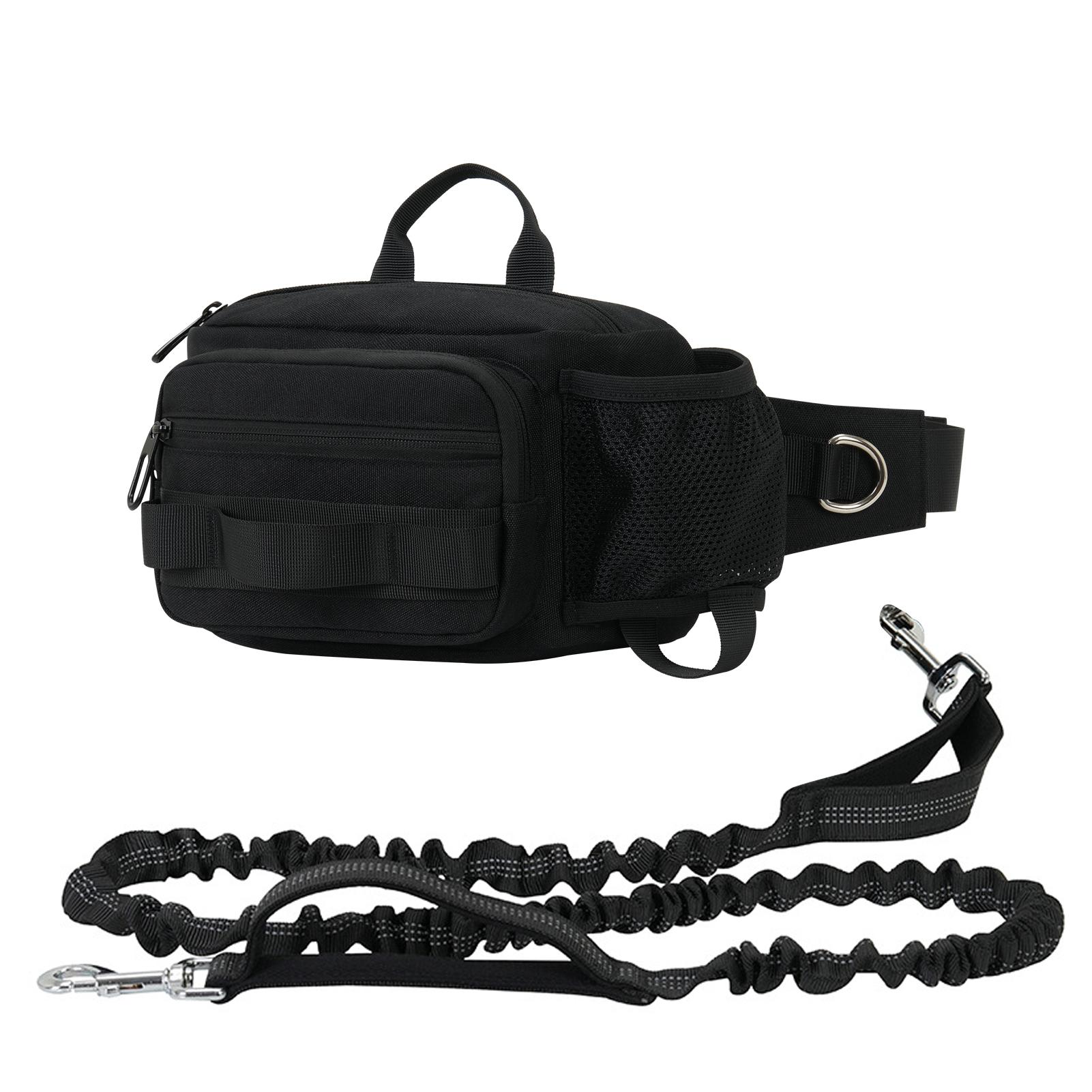 

Поводок для собак Hands Free, выдвижной поводок-банджи с поясной сумкой для дрессировки и прогулок с собакой Rose red orange Blue Black