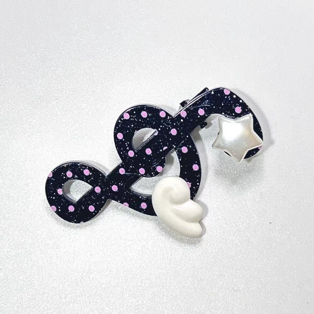 Anti Slip Music Note Hairpin Polka Dot Side Hair Clip Musical Note Hair Clip Creative Gift