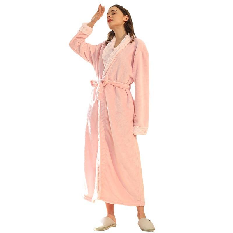 Accappatoi da salotto Accappatoio in tessuto per il viso Accappatoio per coppia femminile Accappatoio autunnale e invernale Accappatoio alla moda Accappatoio da notte comodo e spesso