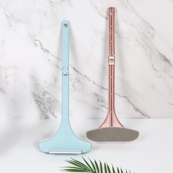 Window Screen Cleaning Brush 2 in 1 Removable Lightweight Reusable Screen Cleaner with Extendable Handle Home Cleaning Tool