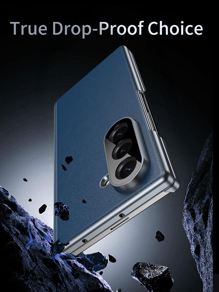 Premium Leather Phone Case For Samsung Galaxy Z Fold 8 7 6 5 Shockproof Matte Protective Cover For Samsung Z Fold8 ZFold7 ZFold6