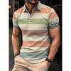Men's Short Sleeved Lapel 3D Digital Print
