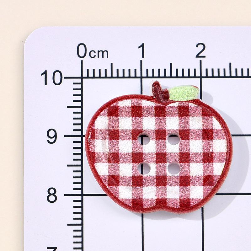 Korean Style Plaid Hair Ties - Cute Handmade Decorative Buttons for DIY Sewing & Childlike Accessories