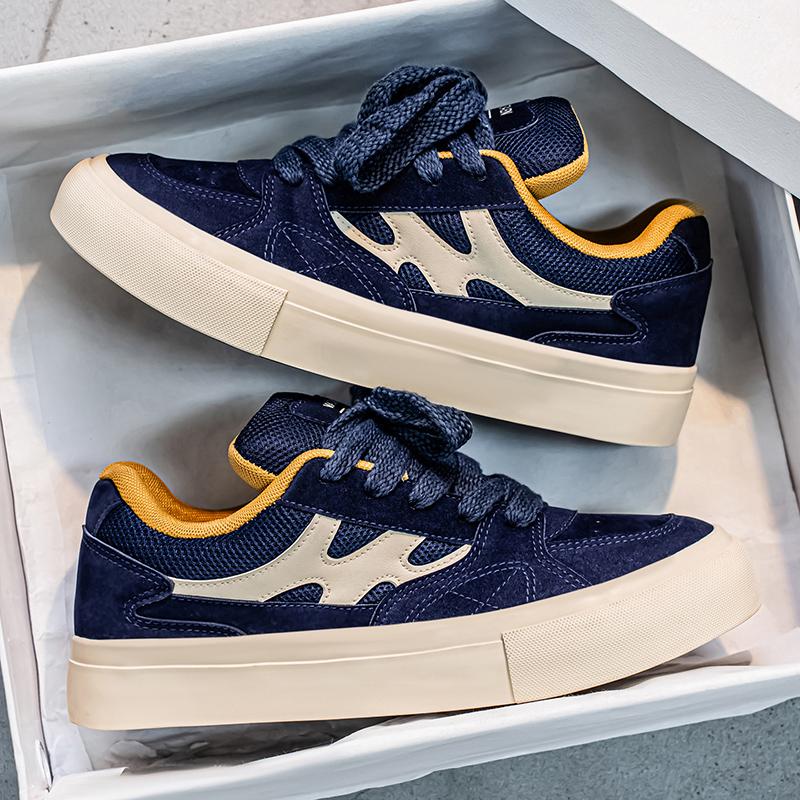 Herren Sportschuhe Herrenschuhe Weichsohlige Rutschfeste Lässige Board-Schuhe Student Schnürschuhe Outdoor Reiseschuhe