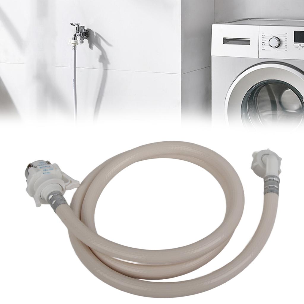 Washing Machine Water Inlet Hose Burst Proof PVC Water Pipe with Metal Connector for   Automatic Washing Machine