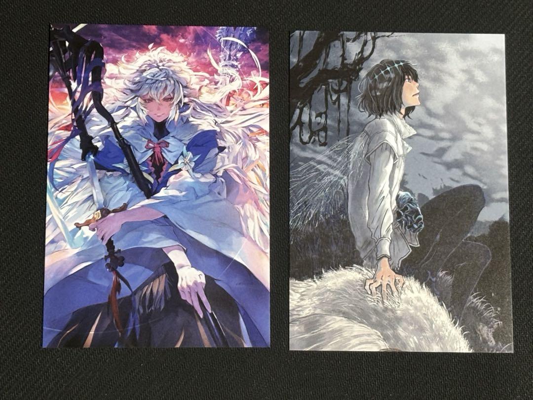 

[USED] Fate Final Ascension Art Book Bonus Postcard Oberon Merlin