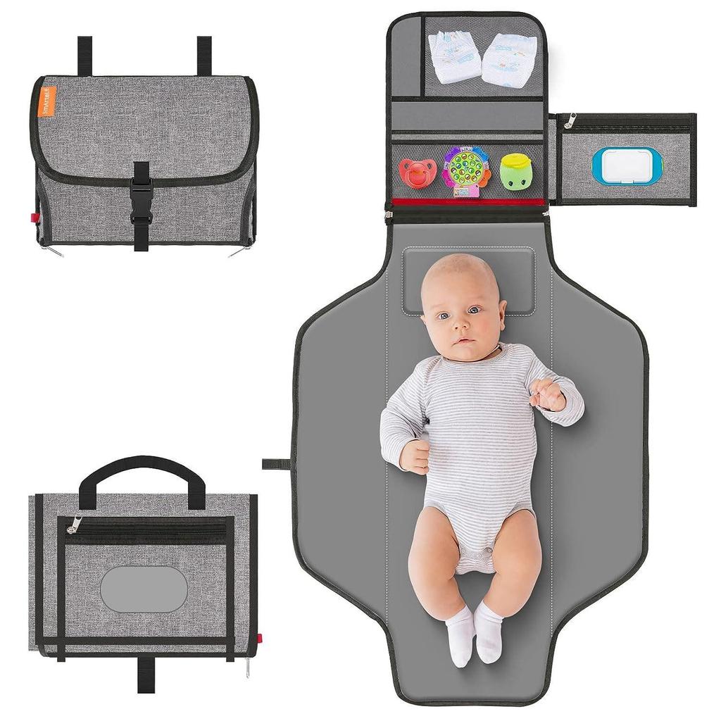 Portable Waterproof Diaper Changing Pad & Travel Mommy Bag