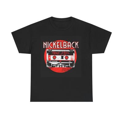 T-shirt Nickleback vintage rock retro country Unisex Cotone Pesante Maglietta band