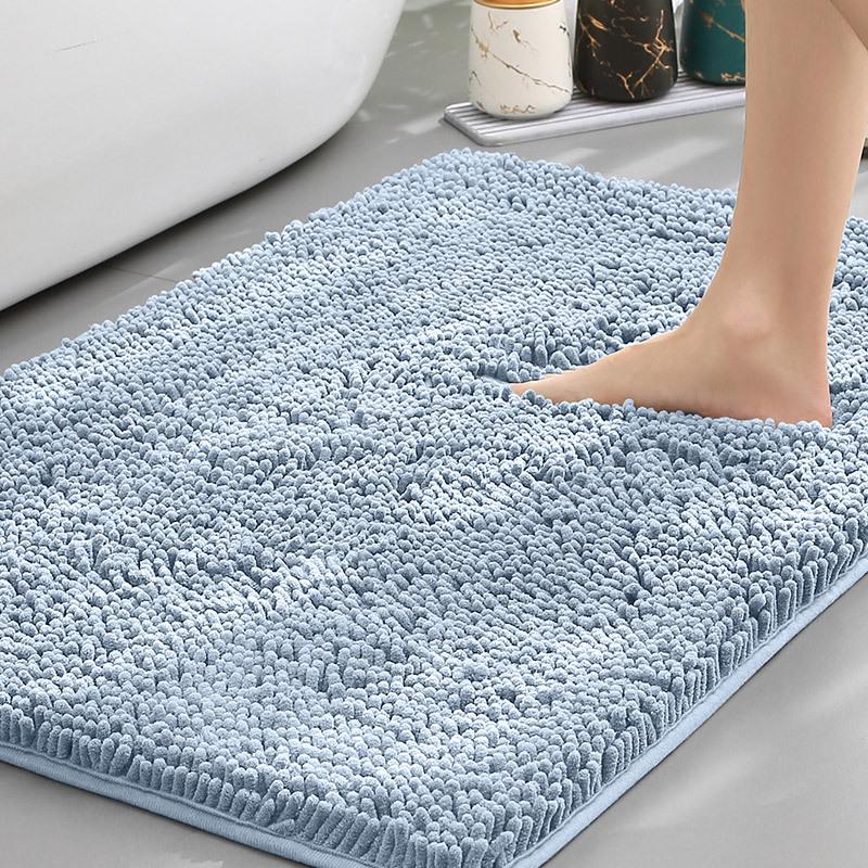 Chenille Water-Absorbent Anti-Slip Bathroom Entrance Mat