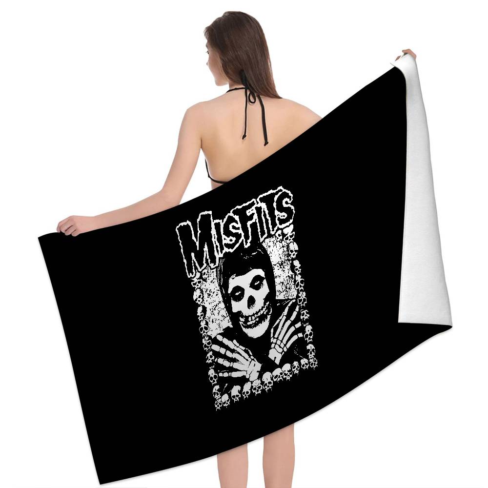 Asciugamano da Spiaggia in Microfibra Fantasia M-Misfits Assorbente Asciugatura Rapida Morbido Asciugamano per Yoga Nuoto Resort Alpinismo