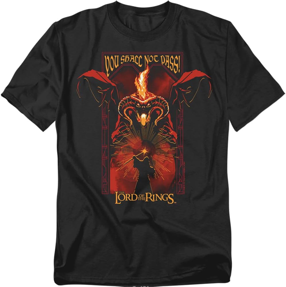 Popfunk Lord of The Rings Gandalf Balrog Pass Unisex Adult T Shirt S разноцветный