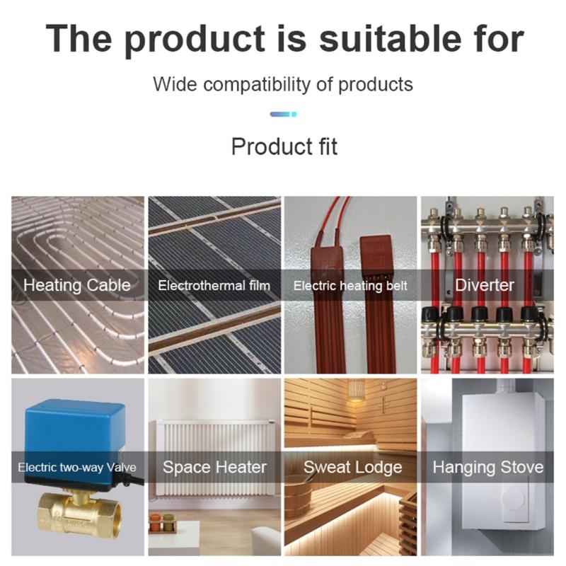 Smart-Tuya WLAN Thermostat für Fußbodenheizung Heizkörper Warmwasserheizung Digital-Controller Programmierbarer Thermostat