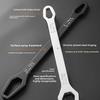 Universal Double Ended Wrench Automotive Bicycle Maintenance Plumbing Wrench 8-22mm Self-Tightening Adjustable Spanner