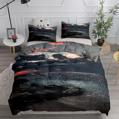 Sea In Glitter Bedding Set King Queen Double Full Twin Single Size Duvet Cover Pillow Case Bed Linen Set