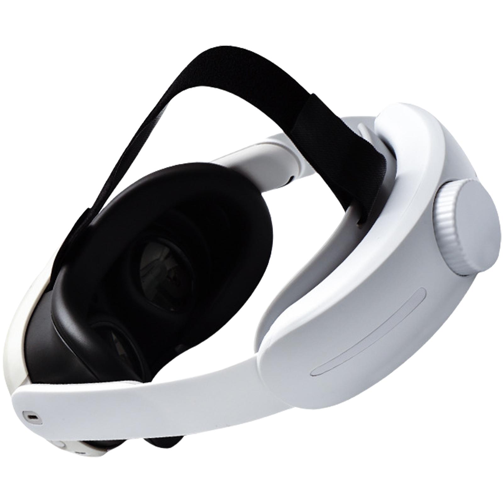

Регулируемый сменный ремешок для головы VR для Meta Quest 3, удобный и устойчивый головной убор, регулируемый поддерживающий аксессуар белый