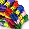 1 Pc Of 20 Meters/Bundle Of 2.5MM Chinese Knot Polyester Colored No.5 Thread Handmade Woven Rope DIY Jewelry Wire