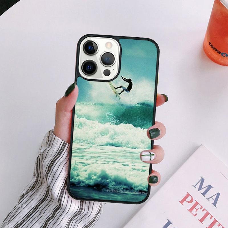 Extreme Sports Surfing Phone Case For iPhone 17 Air 14 13 12 16Pro Max 15 Plus Max Cover Shell coque