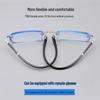 Ultra-Light Rimless Reading Glasses with Anti-Radiation Photochromic Lenses for Large Faces