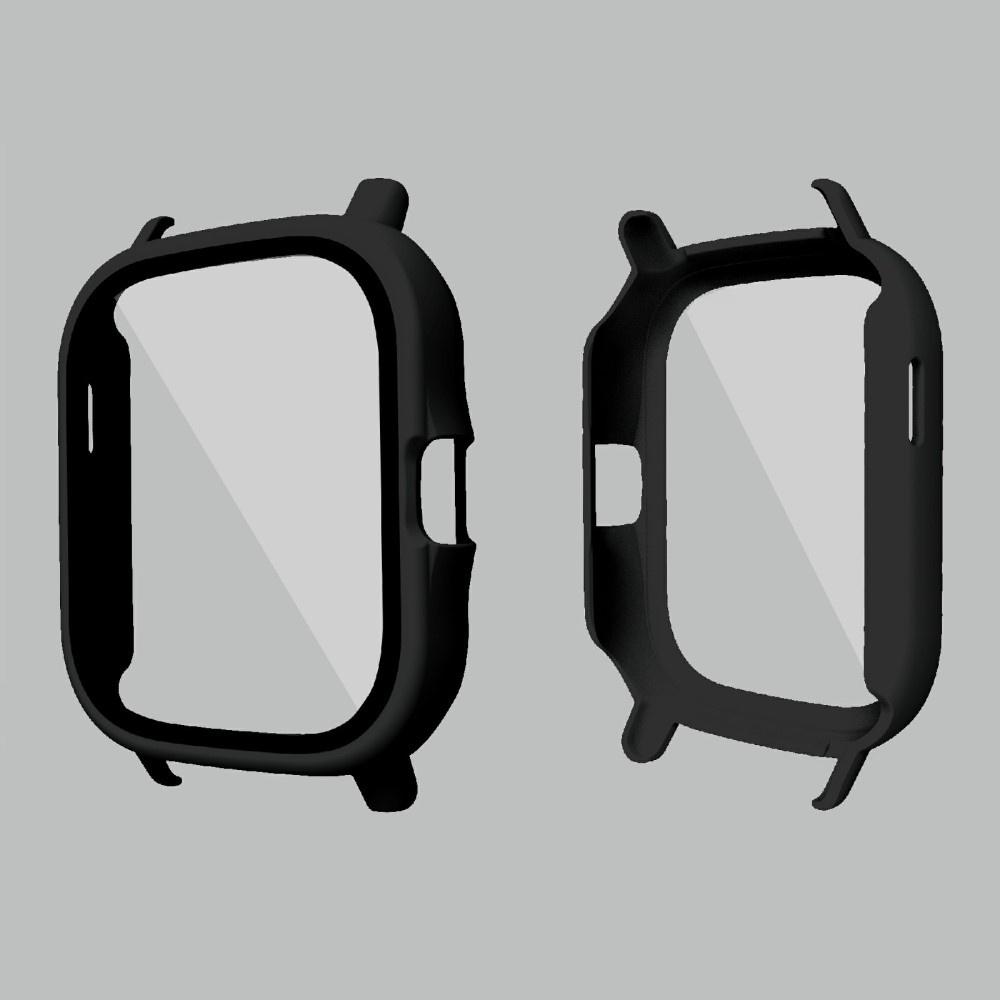 2in1 Case + Tempered Glass for Amazfit GTS 2 / GTS 2e, Black