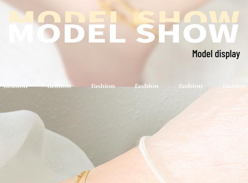 18K Gold-Plated Non-Fading Fashion Anklet for Women: Cool Style Light Luxury Summer Jewelry