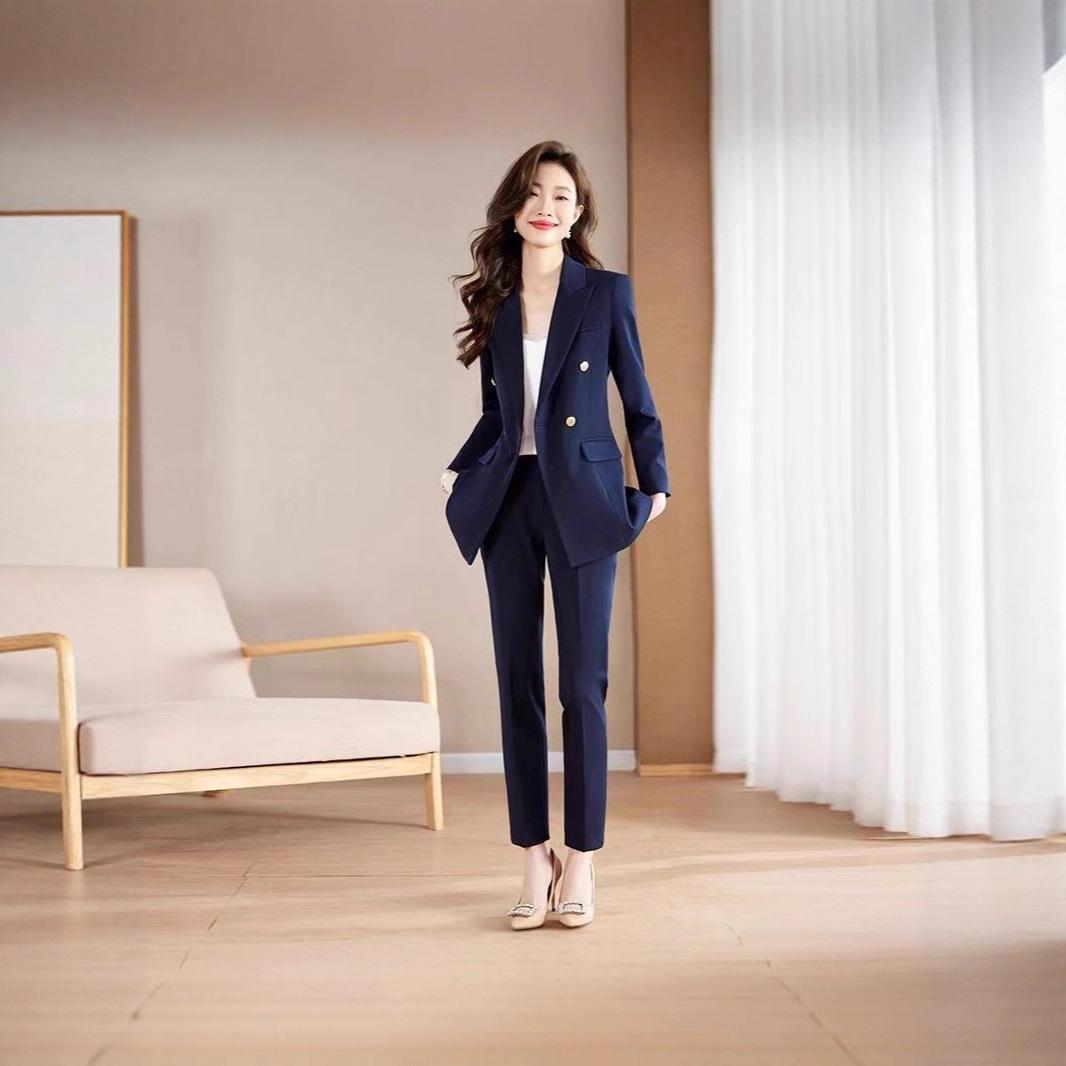 

Plus Size Black Formal Suits for Women - Spring/Autumn College Style 4XL (recommended 85-95 kg)