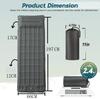 Inflatable Mattress Outdoor Camping Thickened Durable Composite Fabric Sleeping Pad with Built-in Inflator Pump 12cm Thick