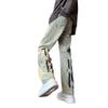 2023 Men's Hong Kong Style Letter Jeans - Trendy Hip-Hop High Street Fashion