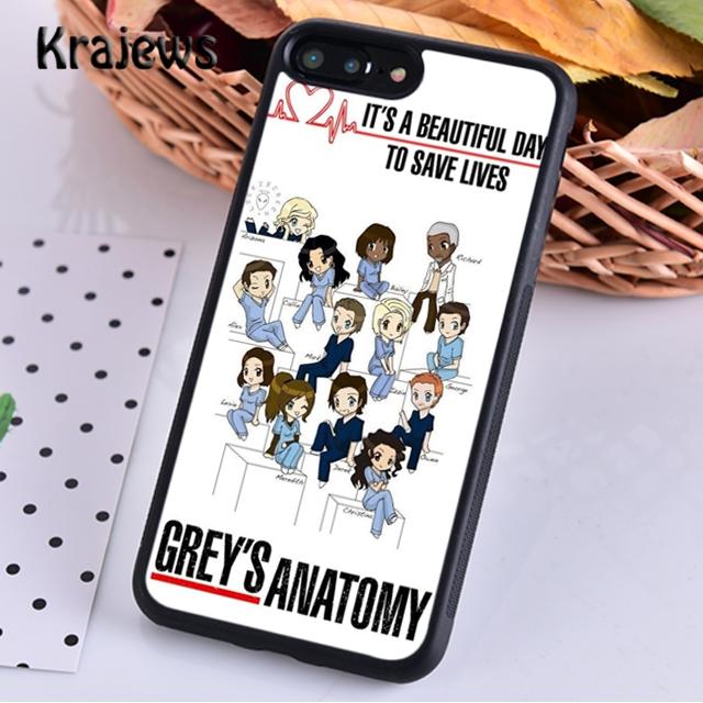 Krajews Grey's Anatomy Quotes TV Series For iPhone 17 Air 16 Phone Case Cover 15 14 Plus 12 13 Pro Max Fundas